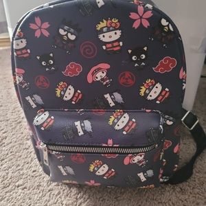 Kawaii hello kitty Naruto Mashup mini backpack